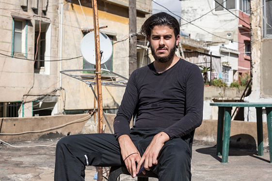 Anto, a hairdresser from Beirut.