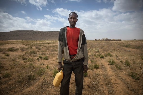 Abdulaly Adin in the field.