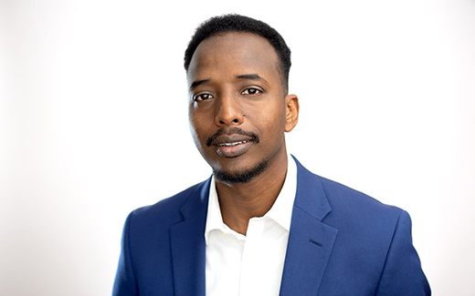 Abdi Iftin, a first-time voter, Somali refugee, and author.