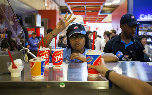 Fast food worker.